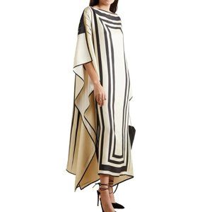 NWOT OS Ultra Chic Printed Satin Kaftan / Caftan